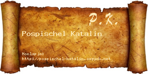 Pospischel Katalin névjegykártya