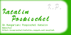 katalin pospischel business card